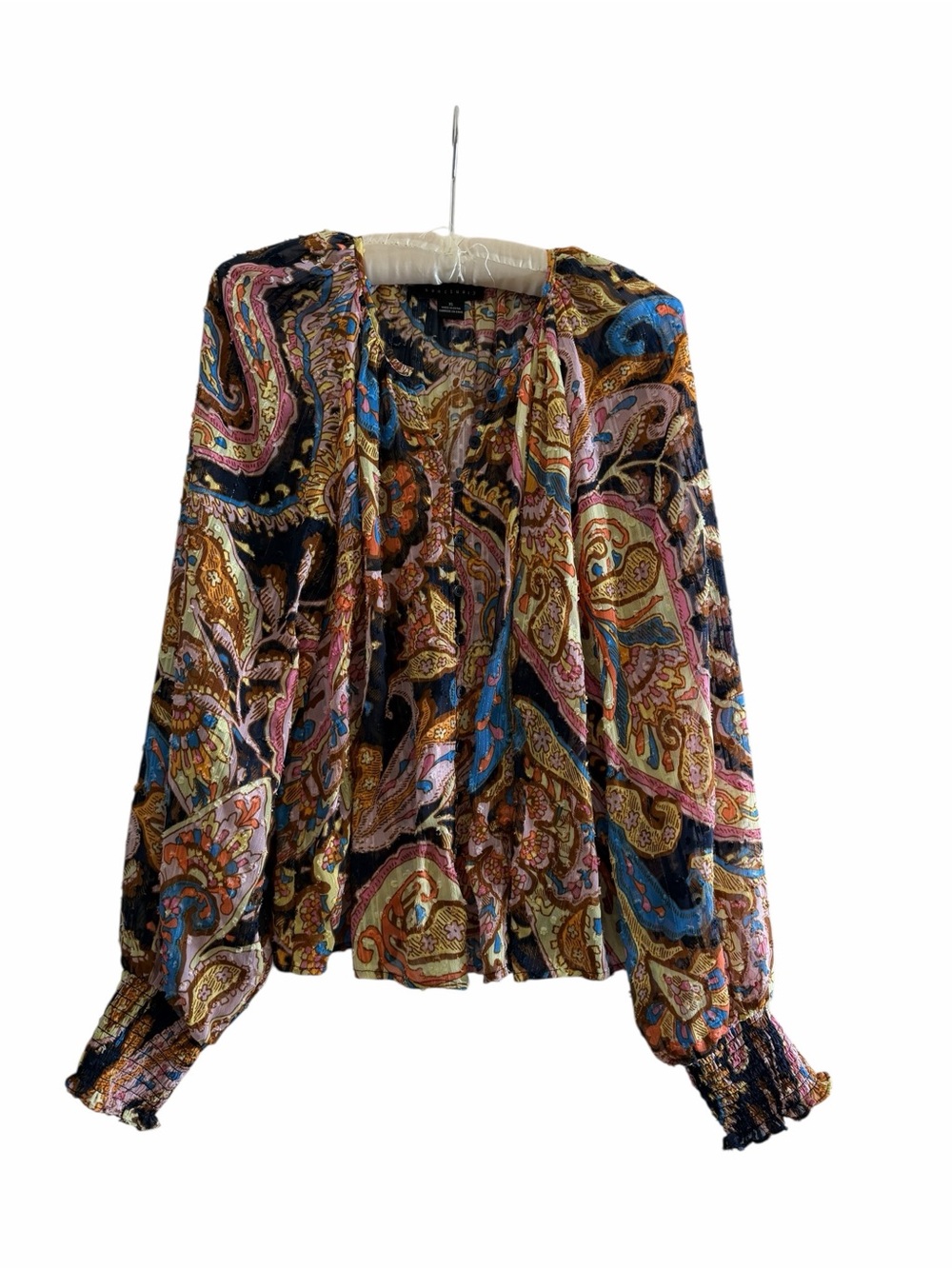 Sanctuary Multicolor Paisley V-Neck Blouse